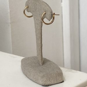 Creole Earrings in yellow gold plated- Boucles d’oreilles créoles en plaque or jaune