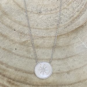 Necklace Joze Etoile perlée in silver – Collier Joze Star with balls en argent