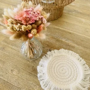 Sous verre naturel au style bohème