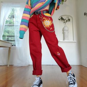 Pantalon Tumblr – Soleil rouge