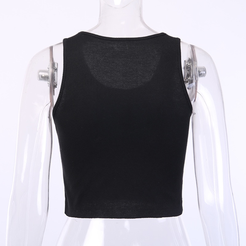 Crop top gothique noir – Eternal – Image 5