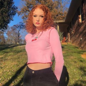 Crop top rose – Cerise