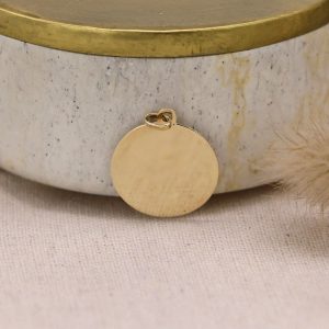 Médaille Jeton laïque en Or jaune 9 carats 20 mm