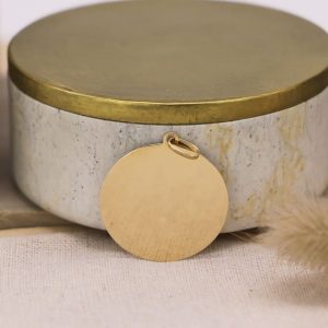 Médaille Jeton laïque en Or jaune 9 carats 30 mm