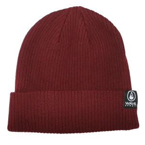 Beanie Bio Cotton Burgundy Red
