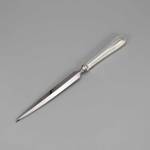 Coupe-papier en métal argenté PERLES