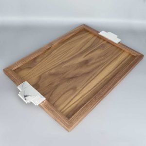 Plateau LIGNE 1925 en noyer d&rsquo;Amérique 41 x 31 cm