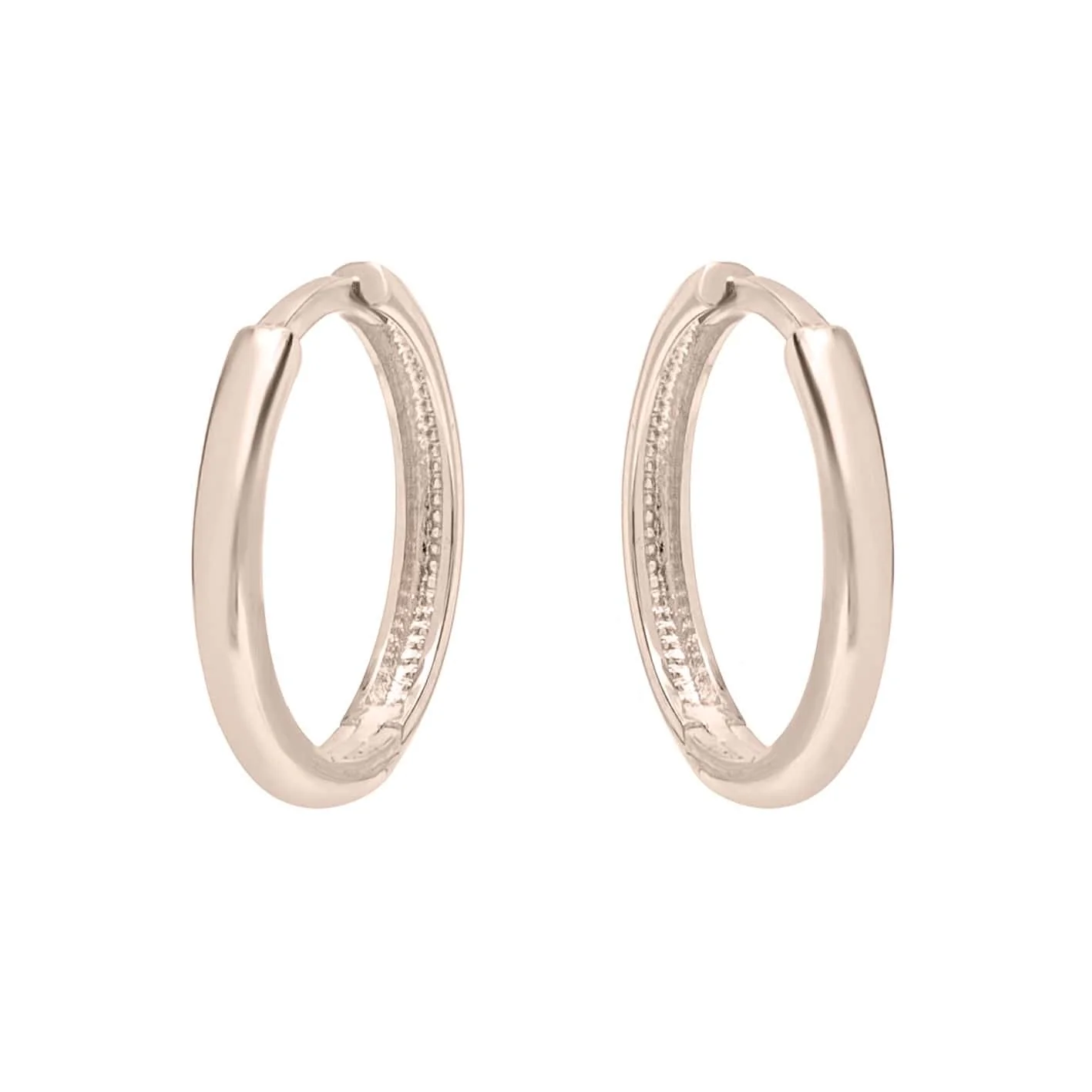 Boucles d'oreilles huggies Minimalistes en or 10K – Image 7