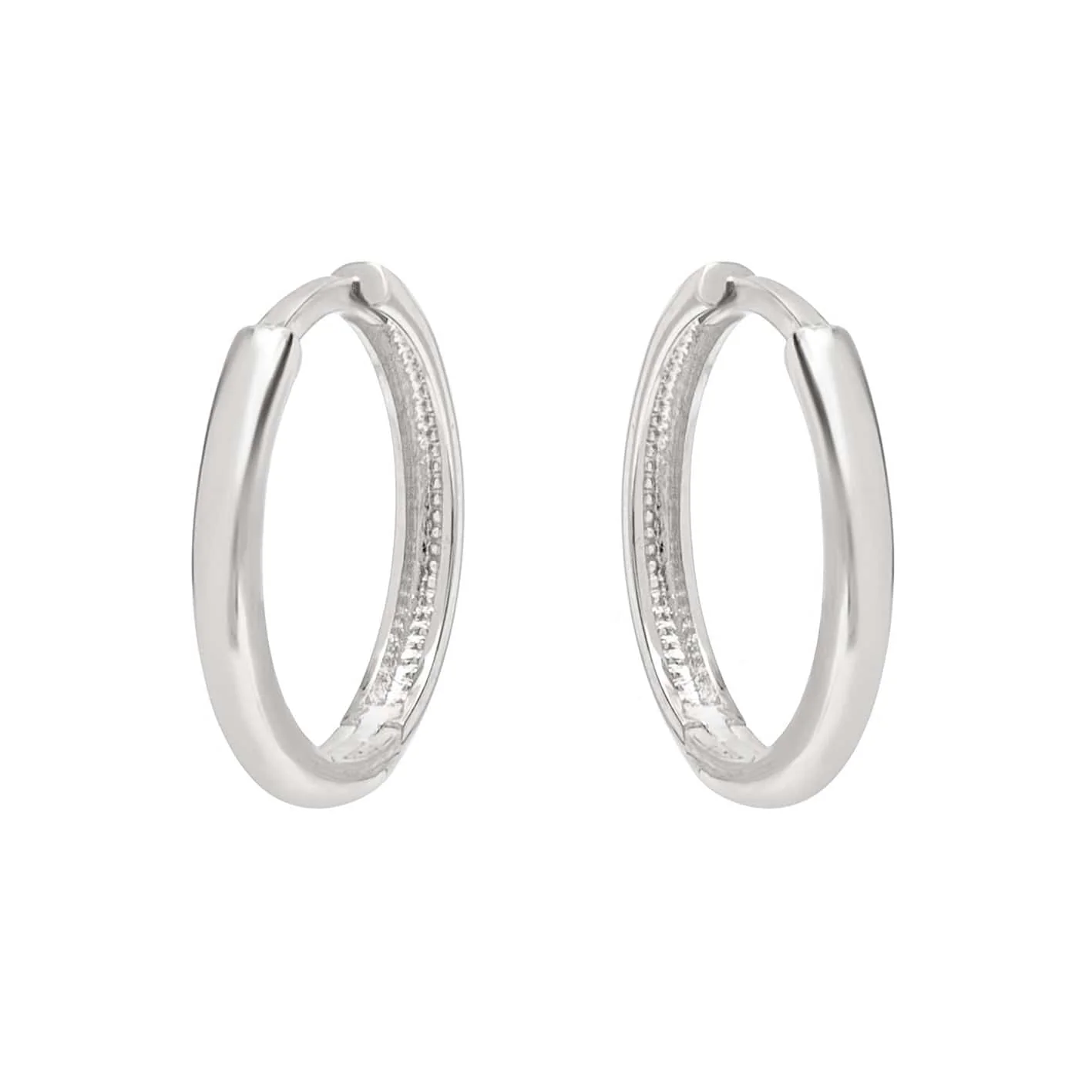 Boucles d'oreilles huggies Minimalistes en or 10K – Image 6