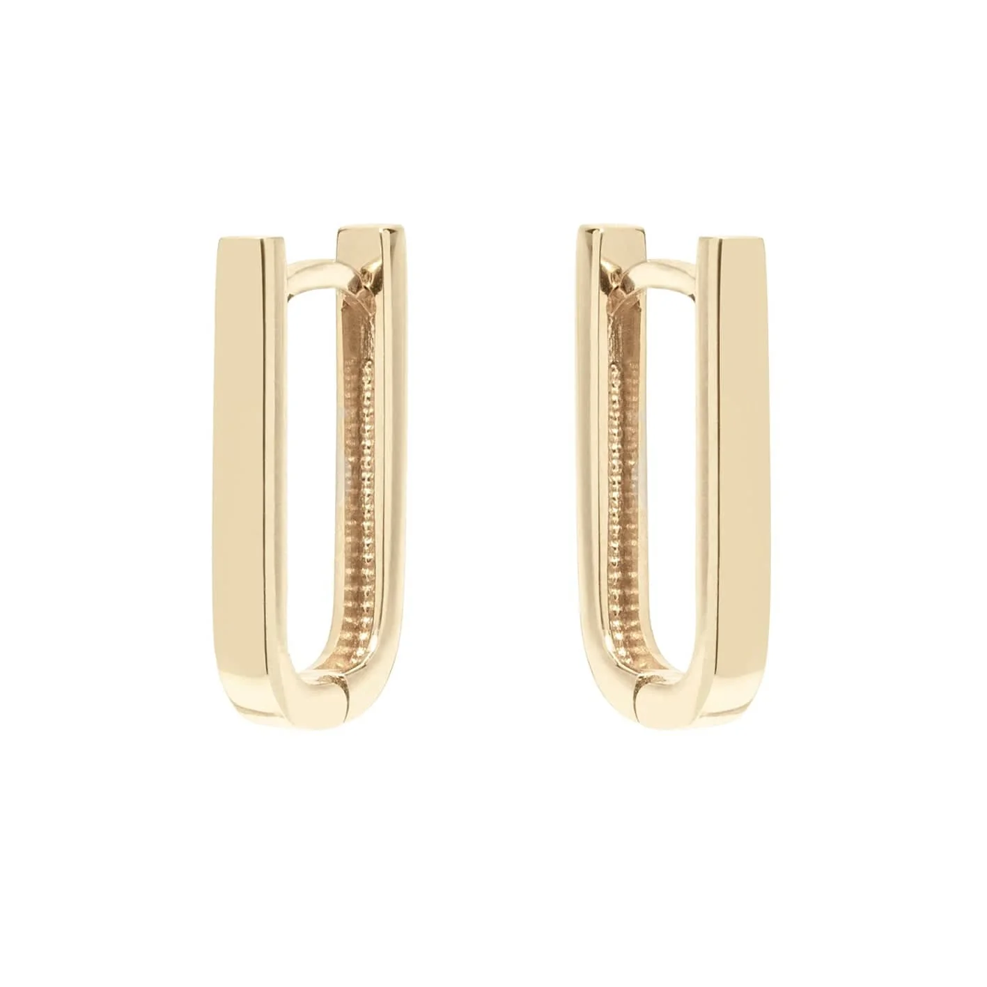 Boucles d'oreilles huggies Minimalistes en or 10K – Image 6