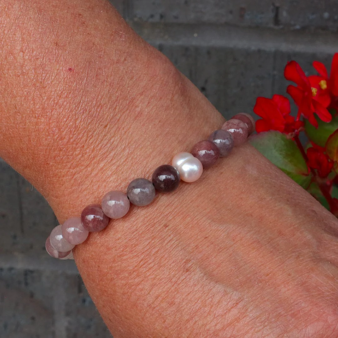 Bracelet Aura en quartz et perle – Image 2