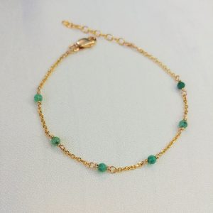 Bracelet POLKA DOT Emeraudes