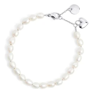 Bracelet Coeur et perles d'eau douce