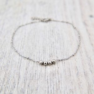 Bracelet de cheville Billes en acier