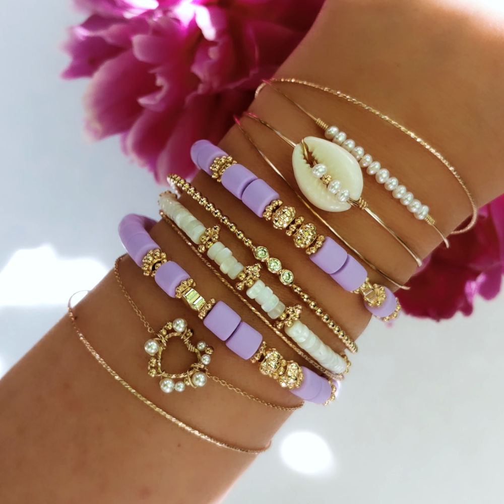 Set de joncs MERCURY PERLES (gold filled ou argent 925) – Image 7