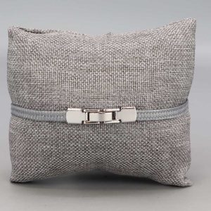 Bracelet homme acier rhodié brillant et synthétique plat gris