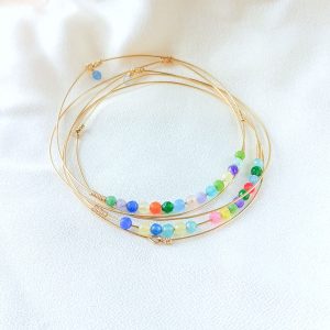 Set de joncs TUTTI FRUTTI DESTROY (gold filled ou argent 925)