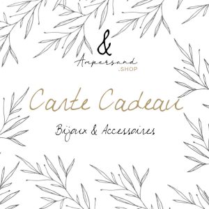 E-carte cadeau