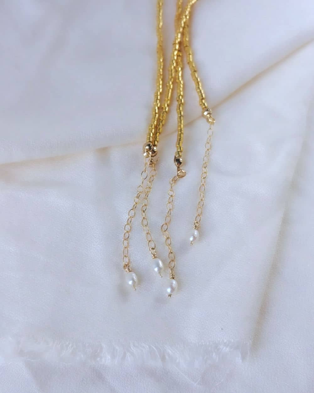 Collier perles dorées TALOS – Image 5