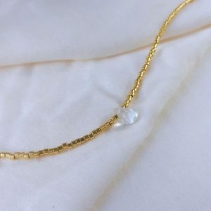 Collier perles dorées PURE