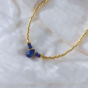 Collier perles dorées SANTORIN