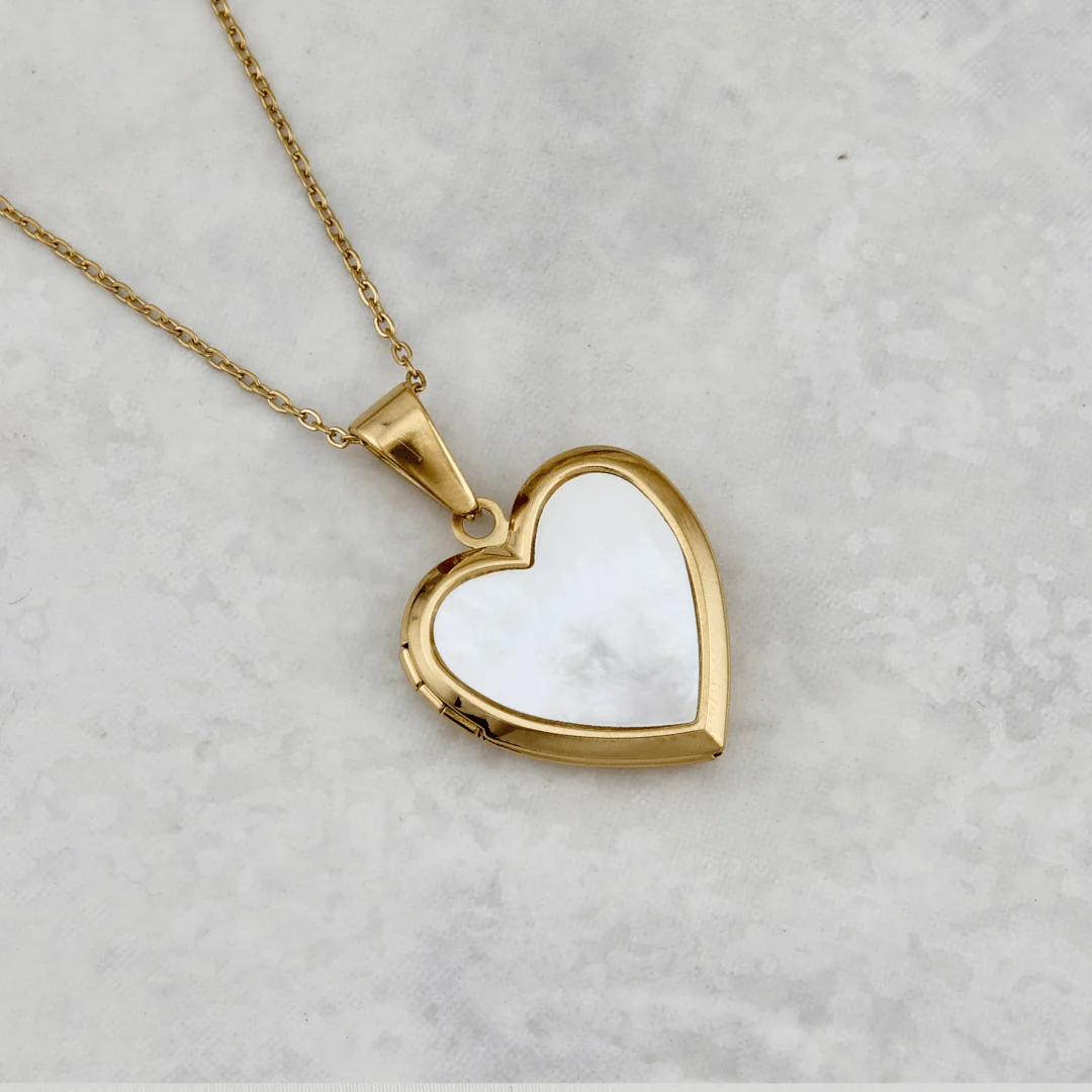 Collier porte-photos Coeur en acier – Image 4