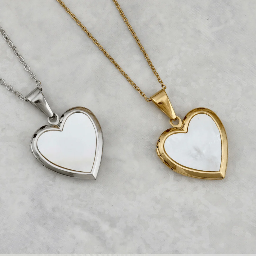 Collier porte-photos Coeur en acier – Image 5