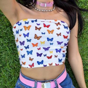 Crop top Aesthetic – Papillons
