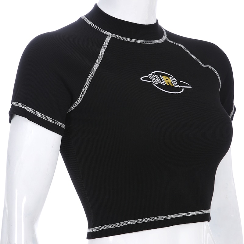 Crop top noir – Orbite Sure – Image 3