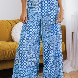 Pantalon large – Floral