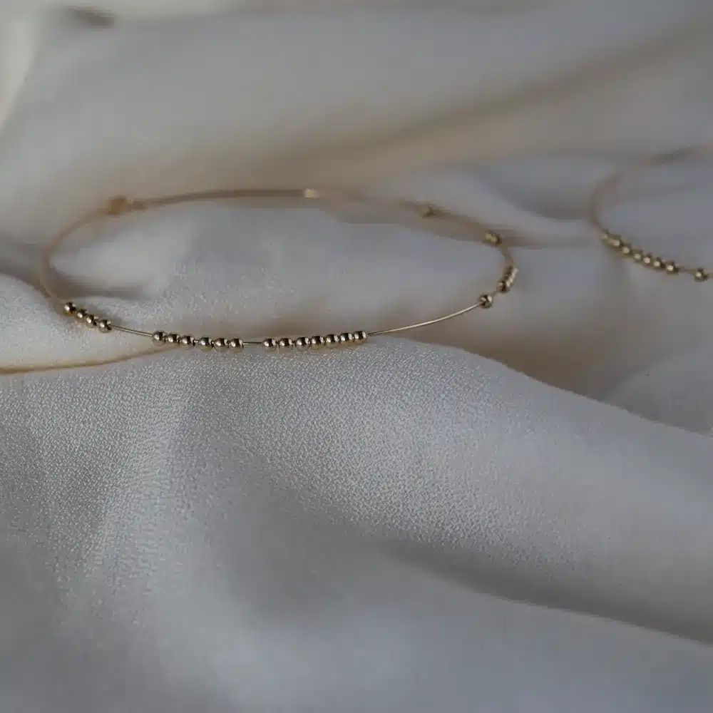 Jonc(s) ORGANIQUE perles or – Image 6