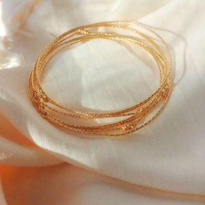 Set de joncs DESTROY diamanté (gold filled ou argent)