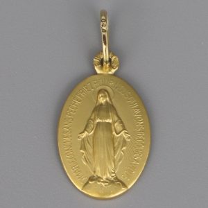 Médaille Miraculeuse Or jaune 18 Carats