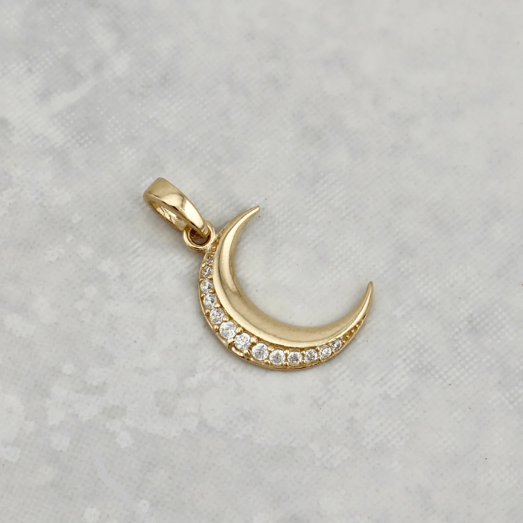 Pendentif Lune en or 10K