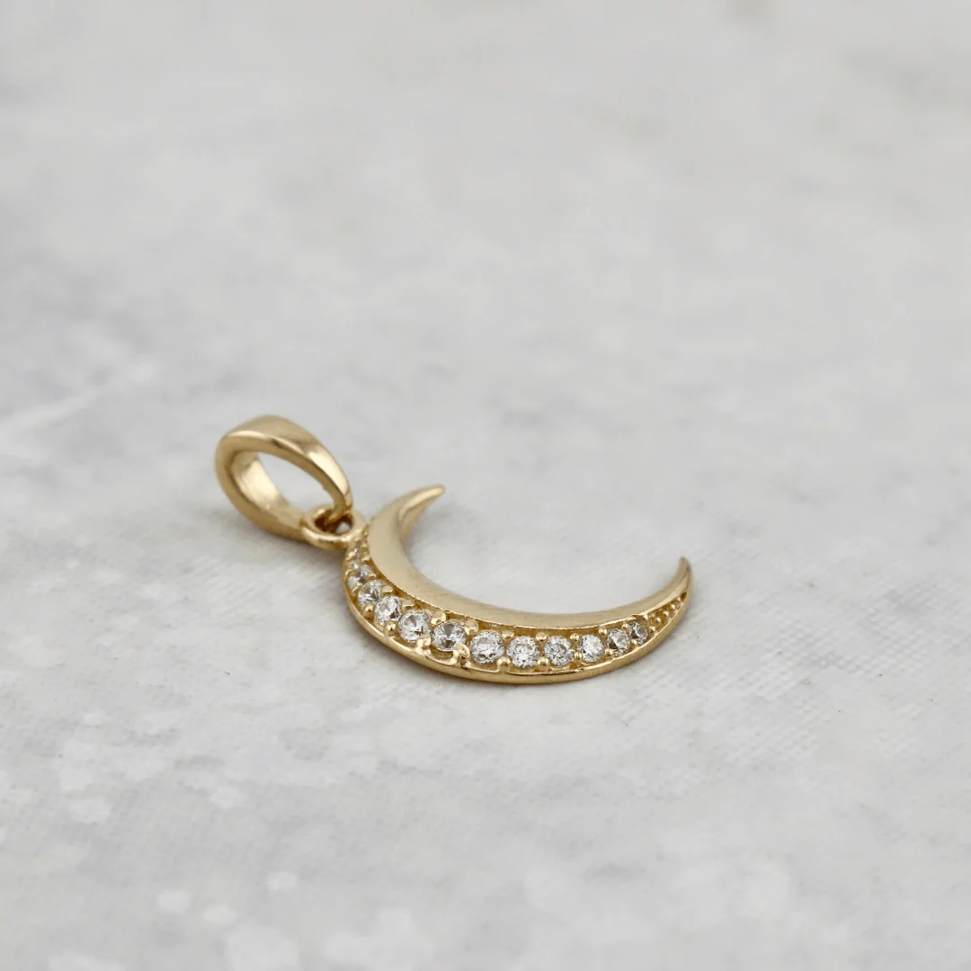 Pendentif Lune en or 10K – Image 3