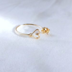 Créole cœur FLIRT (Gold filled ou Argent)