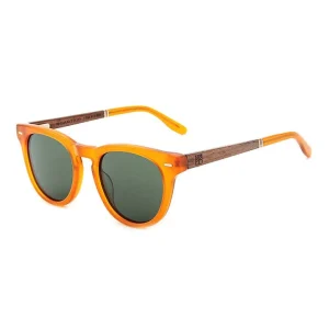 Lunette de soleil Campfire orange en bois