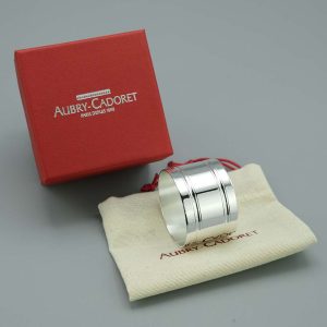 Rond de serviette FILETS en argent massif