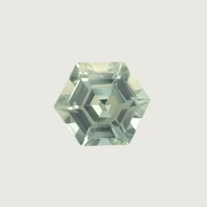 Saphir Naturel Dry Cottonwood Creek - Montana - Vert Taille Hexagone