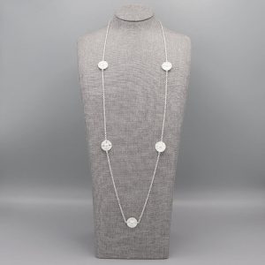 Sautoir Croix baroque en Argent massif