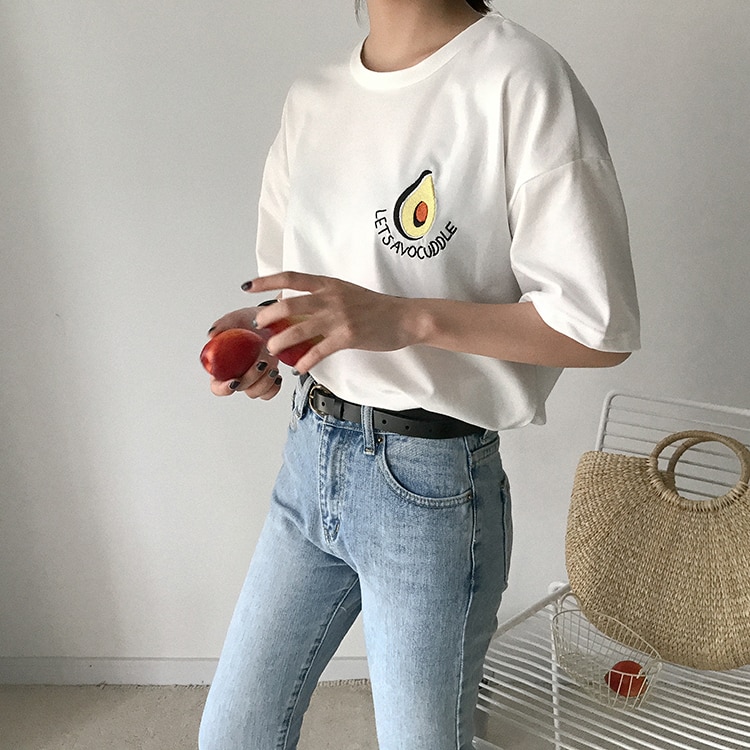 T-shirt tumblr girl – Avocat – Image 5