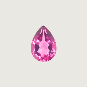 Topaze Naturel Rose Taille Poire 7x9 mm