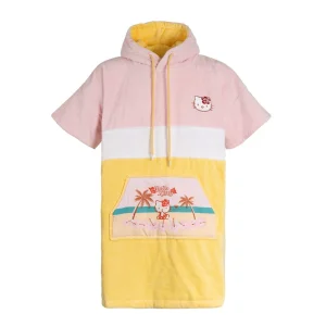 Hello Kitty Poncho, Baumwolle Velours
