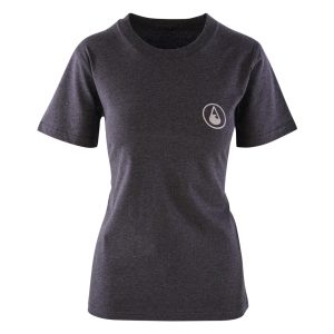T-Shirt Kalaoa Women, Heather Black Denim, Bio Baumwolle