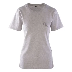 T-Shirt Kalaoa Women, Heather Cream Grey, Bio Baumwolle