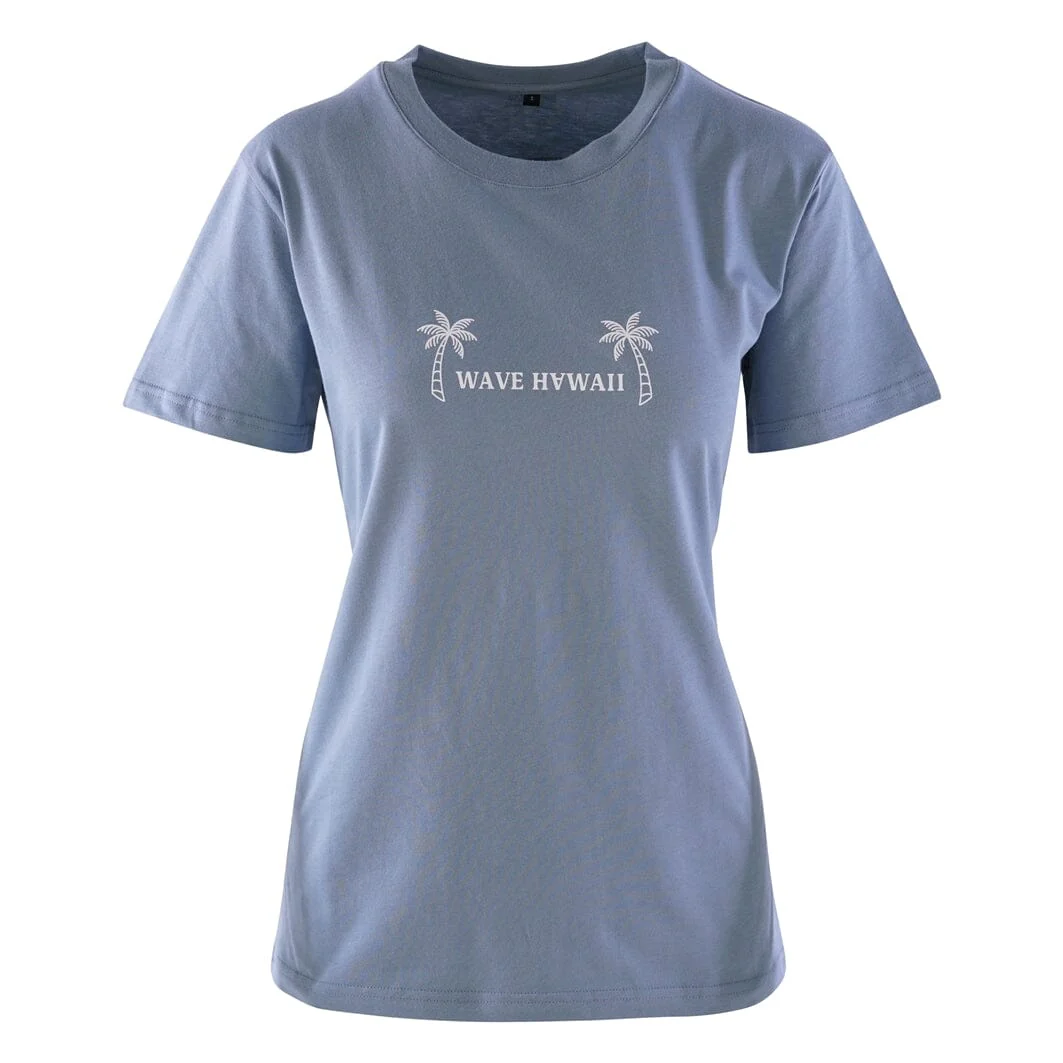 T-Shirt Waimea Women, Citadel Blue, Bio Baumwolle